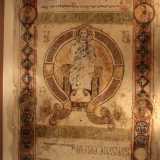 Ad aprire la preghiera del quinto foglio c�� un Cristo Pantocratore racchiuso in una �V� rovesciata, iniziale della parola Vere (�veramente�)